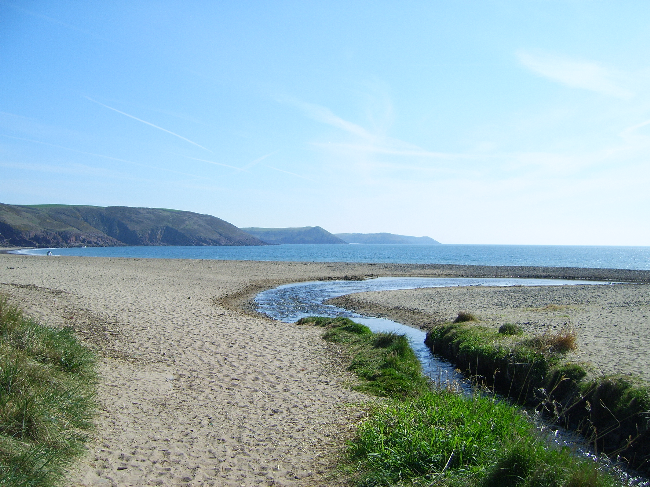 Beach From Stream